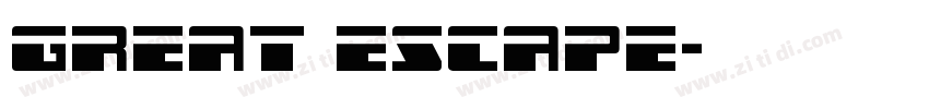Great Escape字体转换